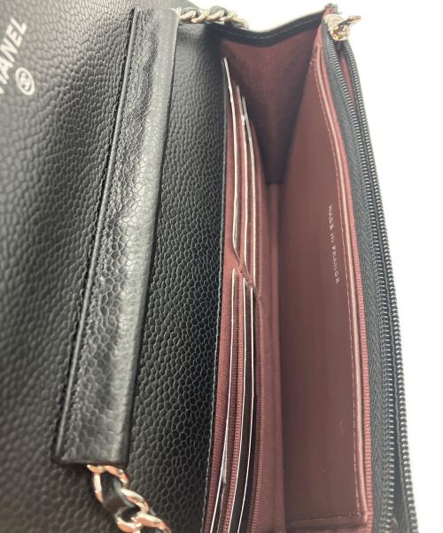 CHANEL（シャネル）CHANEL (シャネル) マトラッセチェーンウォレット ブラックの古着・服飾アイテム