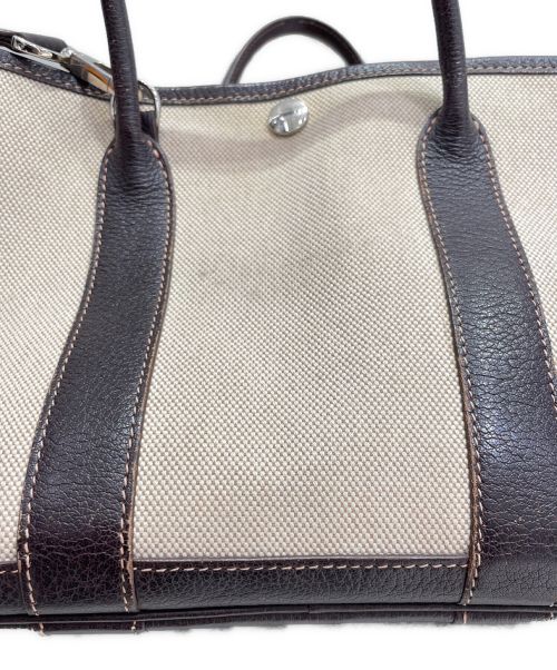 HERMES（エルメス）HERMES (エルメス) ガーデンパーティ30 ベージュ×ブラウン サイズ:30/TPMの古着・服飾アイテム
