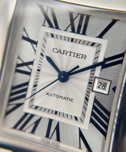 Cartier（カルティエ）Cartier (カルティエ) タンクアングレーズ シルバー文字盤 サイズ:LMの古着・服飾アイテム