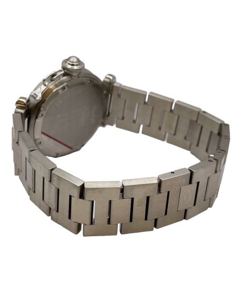 Cartier（カルティエ）Cartier (カルティエ) パシャCメリディアンGMT Ref.W31029M7 シルバー サイズ:35mmの古着・服飾アイテム