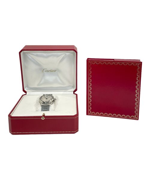 Cartier（カルティエ）Cartier (カルティエ) パシャCメリディアンGMT Ref.W31029M7 シルバー サイズ:35mmの古着・服飾アイテム