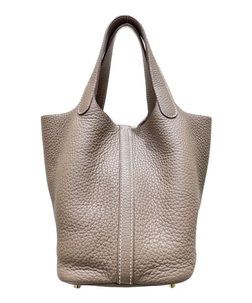 HERMES（エルメス）HERMES (エルメス) ピコタンロックPM/ハンドバッグ/ゴールド金具 エトゥープ サイズ:PMの古着・服飾アイテム