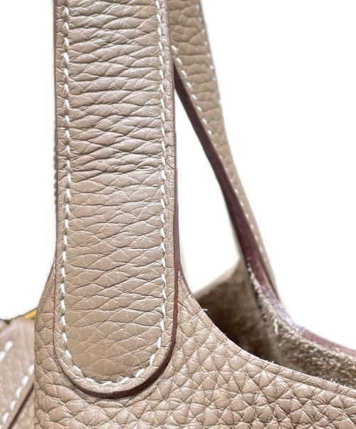 HERMES（エルメス）HERMES (エルメス) ピコタンロックPM/ハンドバッグ/ゴールド金具 エトゥープ サイズ:PMの古着・服飾アイテム