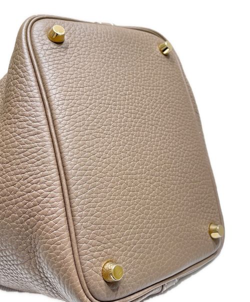 HERMES（エルメス）HERMES (エルメス) ピコタンロックPM/ハンドバッグ/ゴールド金具 エトゥープ サイズ:PMの古着・服飾アイテム