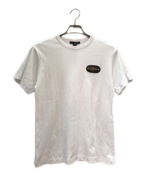 LOUIS VUITTON（ルイ ヴィトン）LOUIS VUITTON (ルイ ヴィトン) レザーロゴパッチTシャツ ホワイト サイズ:Sの古着・服飾アイテム