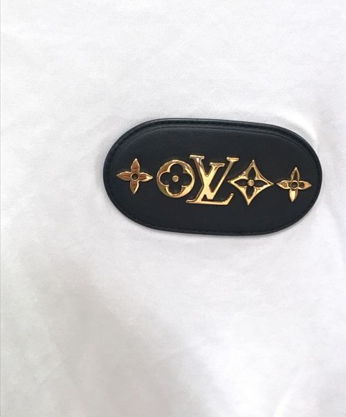 LOUIS VUITTON（ルイ ヴィトン）LOUIS VUITTON (ルイ ヴィトン) レザーロゴパッチTシャツ ホワイト サイズ:Sの古着・服飾アイテム
