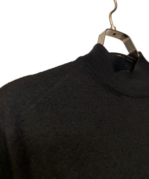 PRADA（プラダ）PRADA (プラダ) ロゴ半袖ニット ブラック サイズ:46の古着・服飾アイテム