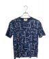 HERMES（エルメス）の古着「総柄半袖Tシャツ」｜ネイビー