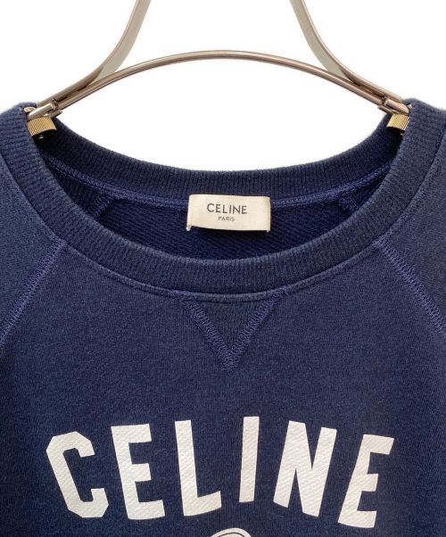 CELINE（セリーヌ）CELINE (セリーヌ) アンカープリントスウェット ネイビー サイズ:Sの古着・服飾アイテム