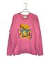 GUCCI（グッチ）の古着「Animal Print Round Neck Long Sleeve Sweater」｜ピンク