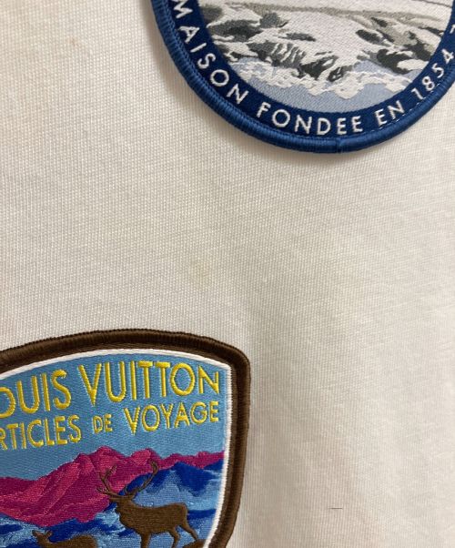 LOUIS VUITTON（ルイ ヴィトン）LOUIS VUITTON (ルイ ヴィトン) ロゴワッペンTシャツ ホワイト サイズ:Lの古着・服飾アイテム