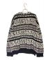 GIVENCHY (ジバンシィ) モチーフストライプジャカードウールニットプルオーバー セーター  ブラック×ホワイト サイズ:XS：69800円