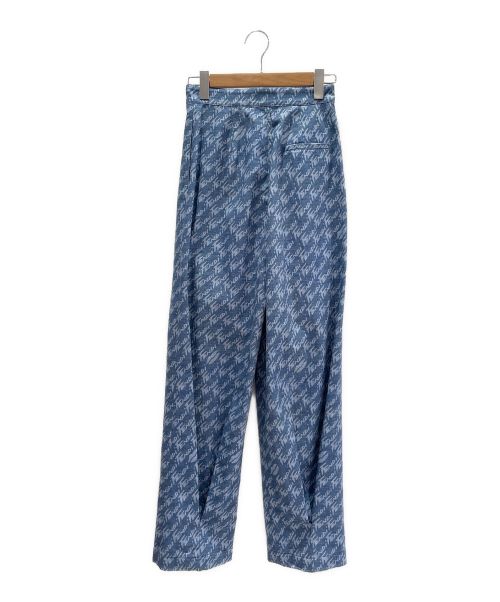 FENDI（フェンディ）FENDI (フェンディ) ロゴパンツ ブルー サイズ:38の古着・服飾アイテム