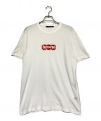 LOUIS VUITTON×SUPREMEルイ ヴィトン×シュプリーム）の古着「Monoglam Box Logo Tee」｜ホワイト×レッド