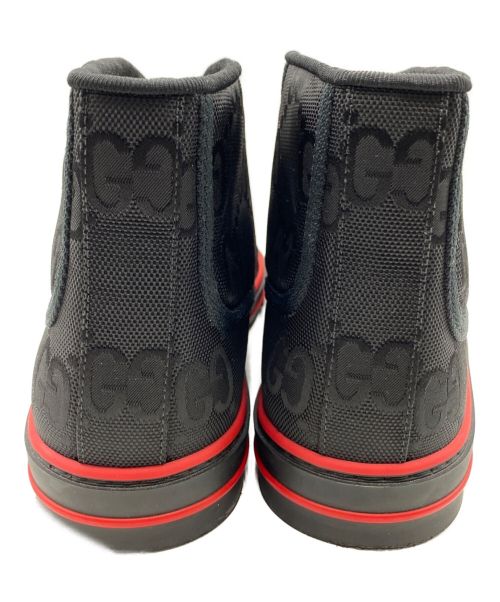 GUCCI（グッチ）GUCCI (グッチ) OFF THE GRID High Top Sneaker  ブラック×レッド サイズ:7の古着・服飾アイテム