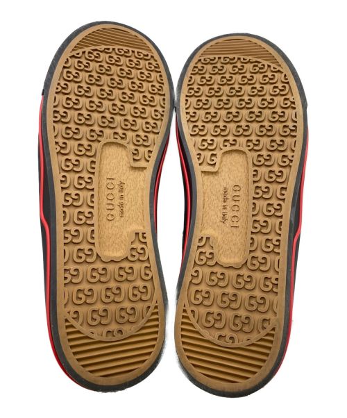 GUCCI（グッチ）GUCCI (グッチ) OFF THE GRID High Top Sneaker  ブラック×レッド サイズ:7の古着・服飾アイテム