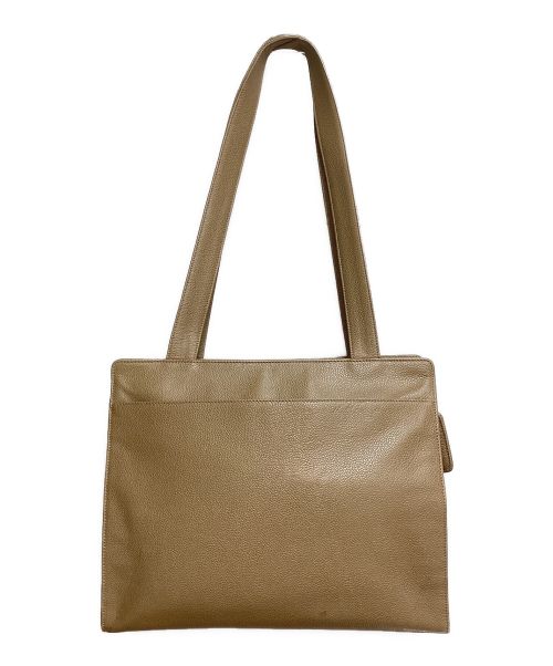 CHANEL（シャネル）CHANEL (シャネル) COCO Mark Leather Tote Bag（ココマークレザートートバッグ） オリーブ サイズ:-の古着・服飾アイテム