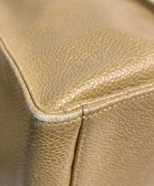 CHANEL（シャネル）CHANEL (シャネル) COCO Mark Leather Tote Bag（ココマークレザートートバッグ） オリーブ サイズ:-の古着・服飾アイテム