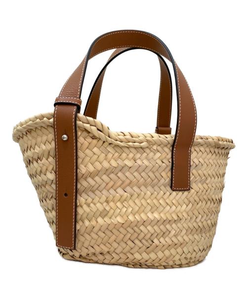 LOEWE（ロエベ）LOEWE (ロエベ) バスケットスモール/ハンドバッグ タン サイズ:スモールの古着・服飾アイテム