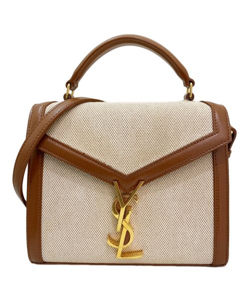 Saint Laurent Paris（サンローランパリ）Saint Laurent Paris (サンローランパリ) カサンドラ ナチュラル×タンの古着・服飾アイテム