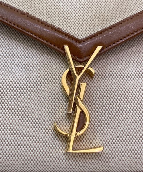Saint Laurent Paris（サンローランパリ）Saint Laurent Paris (サンローランパリ) カサンドラ ナチュラル×タンの古着・服飾アイテム