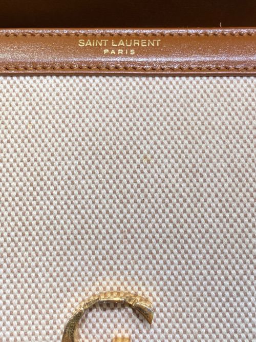 Saint Laurent Paris（サンローランパリ）Saint Laurent Paris (サンローランパリ) カサンドラ ナチュラル×タンの古着・服飾アイテム