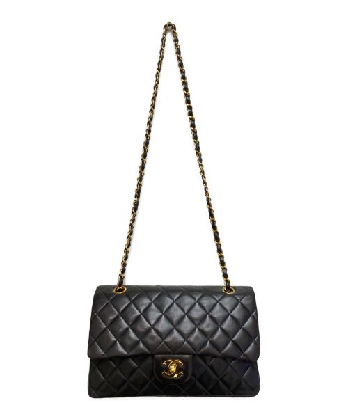 CHANEL（シャネル）CHANEL (シャネル) ダブルフラップマトラッセ ブラック サイズ:-の古着・服飾アイテム