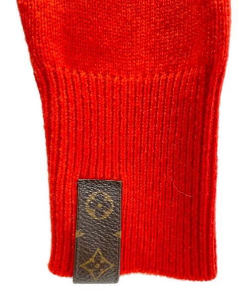 LOUIS VUITTON（ルイ ヴィトン）LOUIS VUITTON (ルイ ヴィトン) チェーンショルダージップニット レッド サイズ:36の古着・服飾アイテム