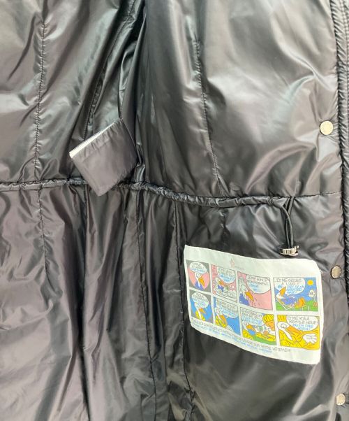 MONCLER（モンクレール）MONCLER (モンクレール) HERMIFURファー付きダウンコート ブラックの古着・服飾アイテム