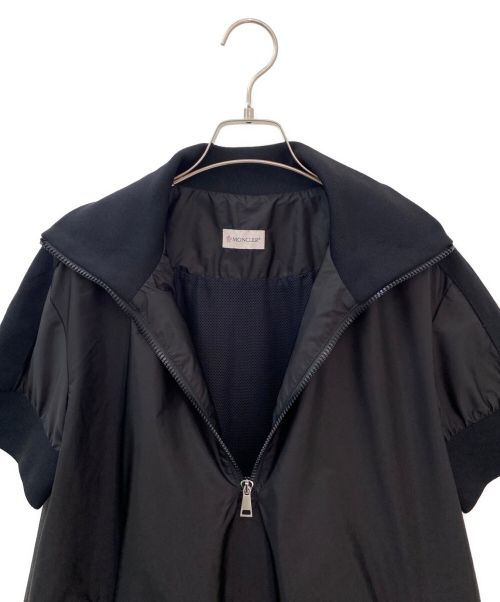 MONCLER（モンクレール）MONCLER (モンクレール) ハーフジップナイロンワンピース ブラック サイズ:40の古着・服飾アイテム