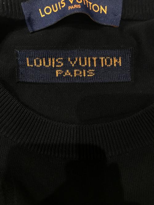 LOUIS VUITTON（ルイ ヴィトン）LOUIS VUITTON (ルイ ヴィトン) ロゴニットレターTシャツ ブラック サイズ:Sの古着・服飾アイテム