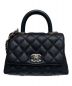 CHANEL（シャネル）の古着「マトラッセココハンドル2WAYハンドバッグ」｜ブラック