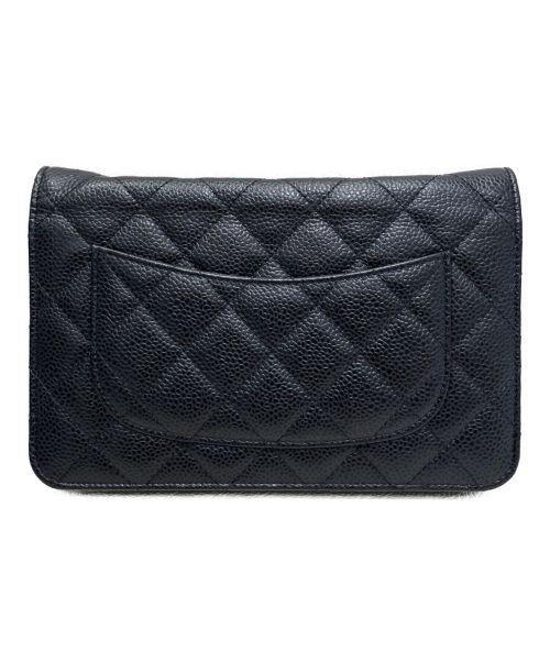 CHANEL（シャネル）CHANEL (シャネル) マトラッセチェーンウォレット ブラックの古着・服飾アイテム