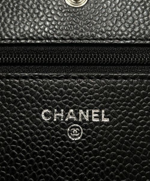 CHANEL（シャネル）CHANEL (シャネル) マトラッセチェーンウォレット ブラックの古着・服飾アイテム