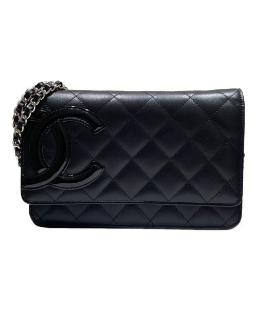 CHANEL（シャネル）CHANEL (シャネル) ココマークマトラッセチェーンウォレット ブラック サイズ:-の古着・服飾アイテム