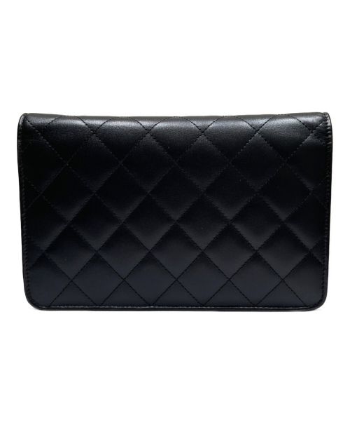 CHANEL（シャネル）CHANEL (シャネル) ココマークマトラッセチェーンウォレット ブラック サイズ:-の古着・服飾アイテム