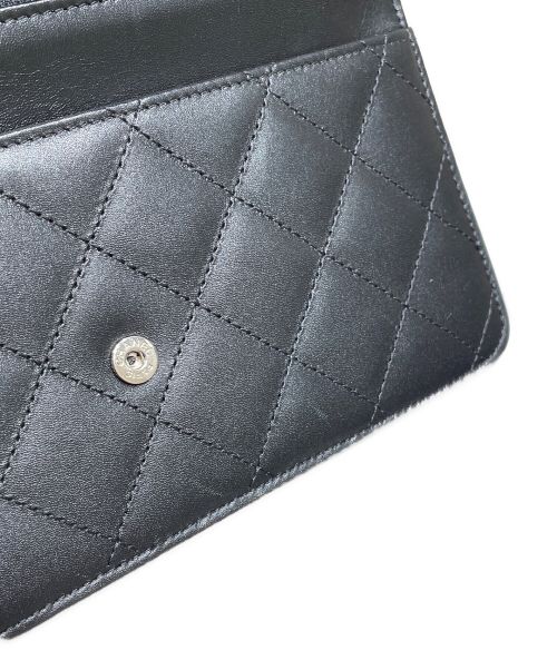 CHANEL（シャネル）CHANEL (シャネル) ココマークマトラッセチェーンウォレット ブラック サイズ:-の古着・服飾アイテム