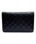 CHANEL (シャネル) ココマークマトラッセチェーンウォレット ブラック サイズ:-：398000円