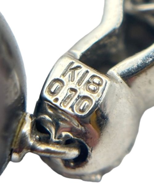 NO BRAND JEWELRY（ノーブランドジュエリー）NO BRAND JEWELRY (ノーブランドジュエリー) NO BRAND (ノー ブランド) ブラックパール メレダイヤ ネックレス サイズ:‐の古着・服飾アイテム