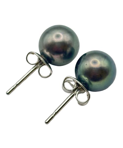 TASAKI（タサキ）TASAKI (タサキ) ブラックパール 1粒 ピアス サイズ:-の古着・服飾アイテム