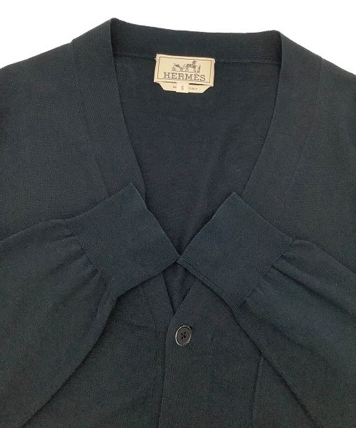 HERMES（エルメス）HERMES (エルメス) カーディガン ブラック サイズ:Sの古着・服飾アイテム