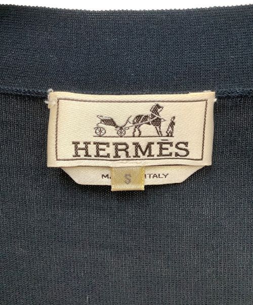 HERMES（エルメス）HERMES (エルメス) カーディガン ブラック サイズ:Sの古着・服飾アイテム
