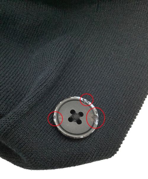 HERMES（エルメス）HERMES (エルメス) カーディガン ブラック サイズ:Sの古着・服飾アイテム