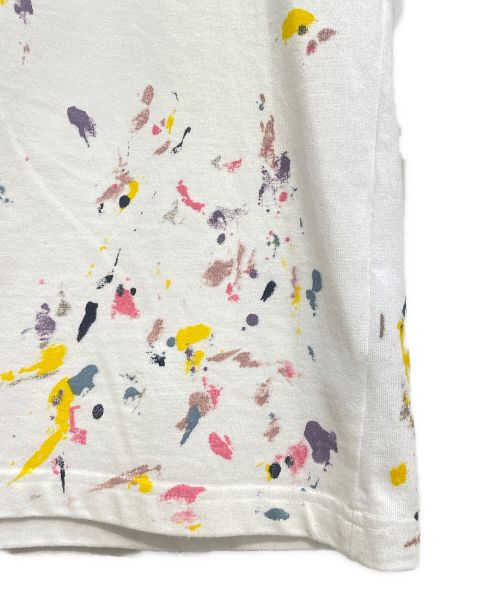 DIOR HOMME（ディオール オム）DIOR HOMME (ディオール オム) ペイントデザインTシャツ ホワイト サイズ:SIZE Sの古着・服飾アイテム