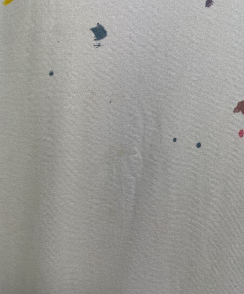 DIOR HOMME（ディオール オム）DIOR HOMME (ディオール オム) ペイントデザインTシャツ ホワイト サイズ:SIZE Sの古着・服飾アイテム