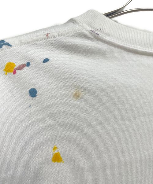 DIOR HOMME（ディオール オム）DIOR HOMME (ディオール オム) ペイントデザインTシャツ ホワイト サイズ:SIZE Sの古着・服飾アイテム