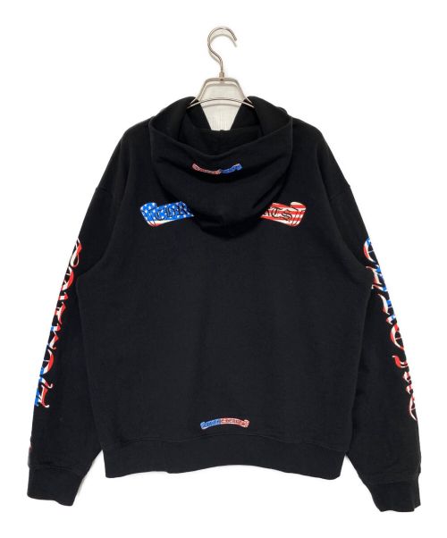 CHROME HEARTS（クロムハーツ）CHROME HEARTS (クロムハーツ) MATTY BOY (マッティボーイ) MATTY BOY AMERICA HOODIE ブラック サイズ:SIZE XLの古着・服飾アイテム