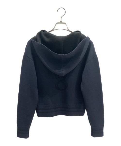 Christian Dior（クリスチャン ディオール）Christian Dior (クリスチャン ディオール) JADIORカシミヤニットパーカー ネイビー サイズ:40の古着・服飾アイテム