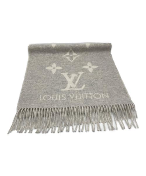 LOUIS VUITTON（ルイ ヴィトン）LOUIS VUITTON (ルイ ヴィトン) カシミヤストール ライトグレーの古着・服飾アイテム