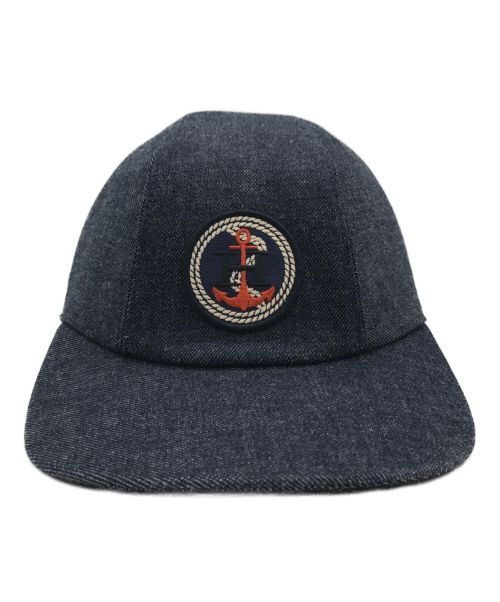 HERMES（エルメス）HERMES (エルメス) デニムキャップ インディゴ サイズ:58の古着・服飾アイテム